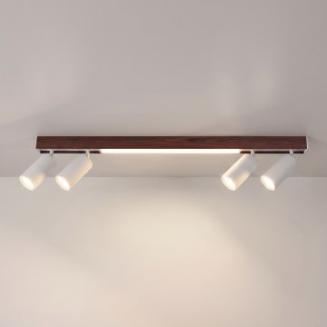 BRILAGI - LED Bodové svítidlo SELE 4xGU10/30W/230V + LED/20W bílá/dekor třešně