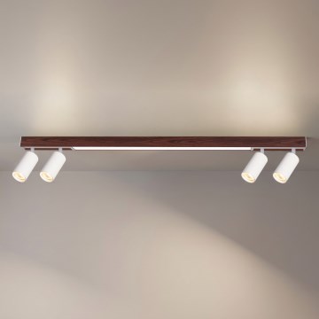 BRILAGI - LED Bodové svítidlo SELE 4xGU10/30W/230V + LED/25W bílá/dekor třešně