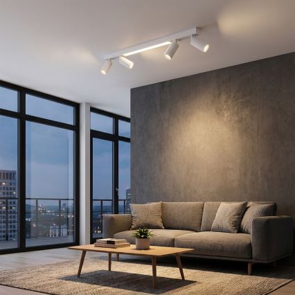 Brilagi - LED Bodové svítidlo SELE 4xGU10/30W/230V + LED/25W bílá