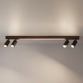 BRILAGI - LED Bodové svítidlo SELE 4xGU10/30W/230V + LED/25W černá/dekor třešně