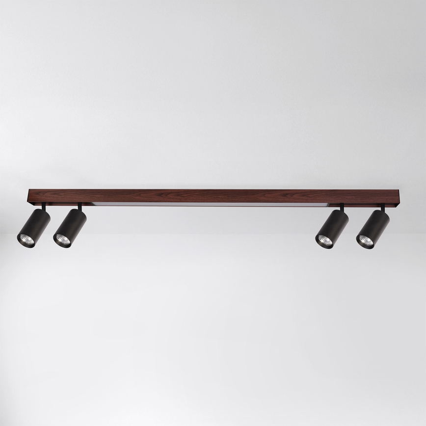 BRILAGI - LED Bodové svítidlo SELE 4xGU10/30W/230V + LED/25W černá/dekor třešně