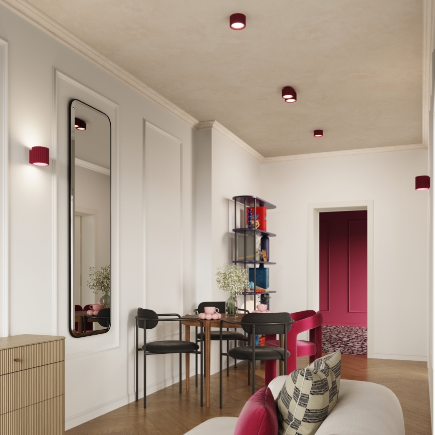 Brilagi - LED Bodové svítidlo SFERA 1xGX53/30W/230V pr. 10 cm burgundy