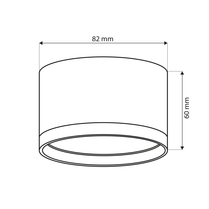 BRILAGI - LED Bodové svítidlo SMOOTH 1xGX53/15W/230V 60x82 mm černá