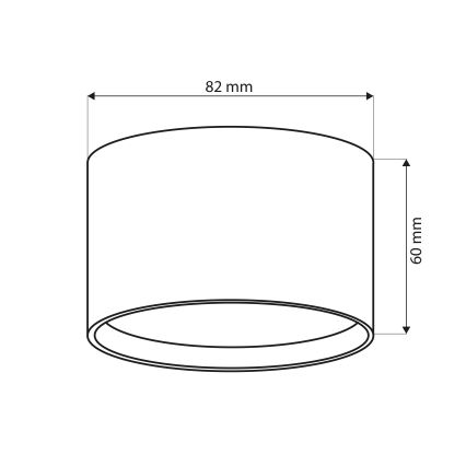 Brilagi - LED Bodové svítidlo SMOOTH 1xGX53/15W/230V černá