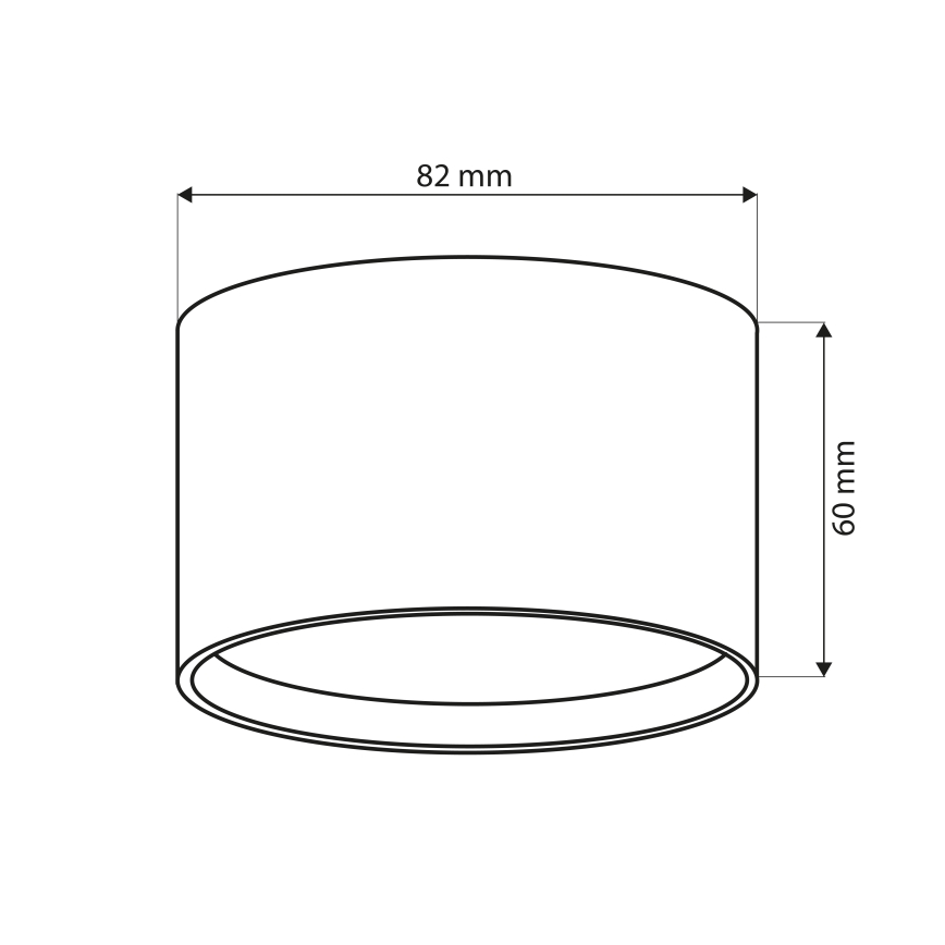 Brilagi - LED Bodové svítidlo SMOOTH 1xGX53/15W/230V černá