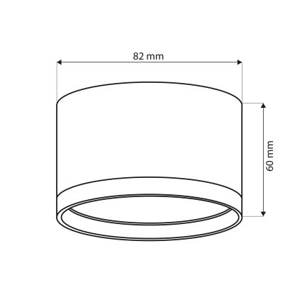 Brilagi - LED Bodové svítidlo SMOOTH 1xGX53/15W/230V černá