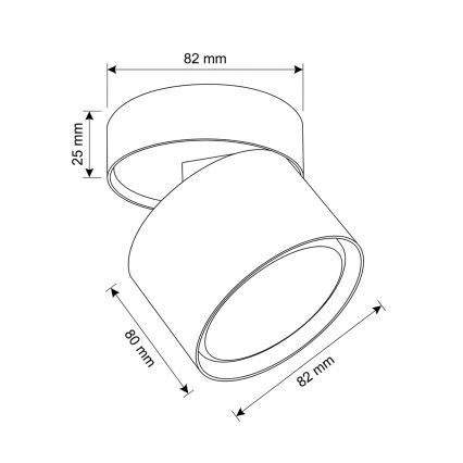 BRILAGI - LED bodové svítidlo SMOOTH TILTY 1xGX53/15W/230V bílá