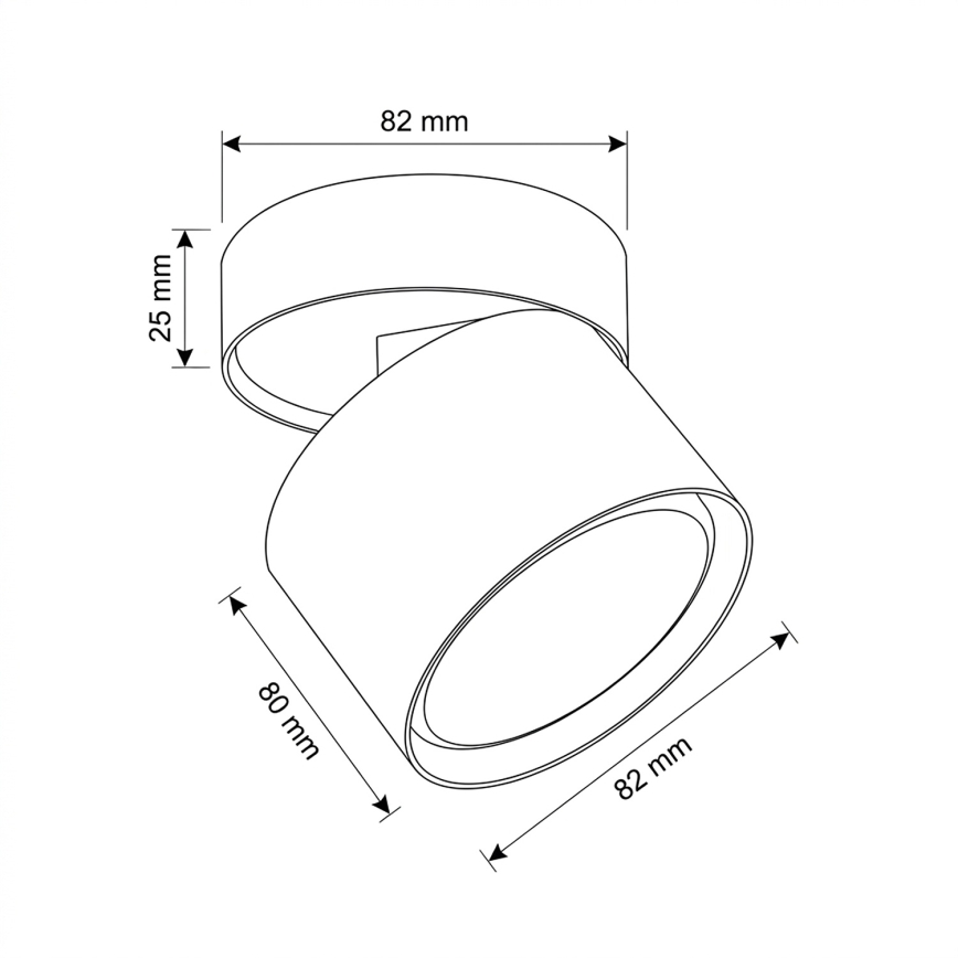 BRILAGI - LED bodové svítidlo SMOOTH TILTY 1xGX53/15W/230V bílá