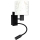 Brilagi - LED Dětská flexibilní nástěnná lampa BOBO 1xE27/25W/230V + LED/3W černá/bílá/králíčci
