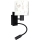 Brilagi - LED Dětská flexibilní nástěnná lampa BOBO 1xE27/25W/230V + LED/3W černá/bílá/králíčci