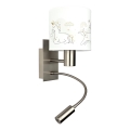 Brilagi - LED Dětská flexibilní nástěnná lampa BOBO 1xE27/25W/230V + LED/3W matný chrom/bílá/jednorožci