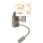Brilagi - LED Dětská flexibilní nástěnná lampa BOBO 1xE27/25W/230V + LED/3W matný chrom/bílá/medvídci