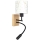 Brilagi - LED Dětská flexibilní nástěnná lampa BOBO WOOD 1xE27/25W/230V + LED/3W dub/černá/bílá/králíčci