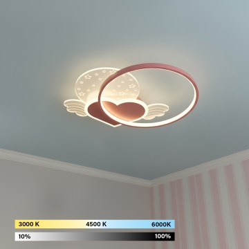 Brilagi - LED Dětské stropní svítidlo LOVE LED/48W/230V 3000/4500/6000K růžová
