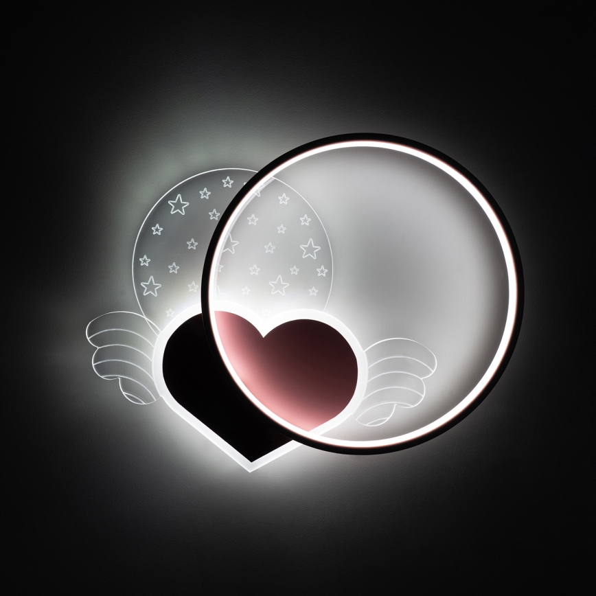 Brilagi - LED Dětské stropní svítidlo LOVE LED/48W/230V 3000/4500/6000K růžová