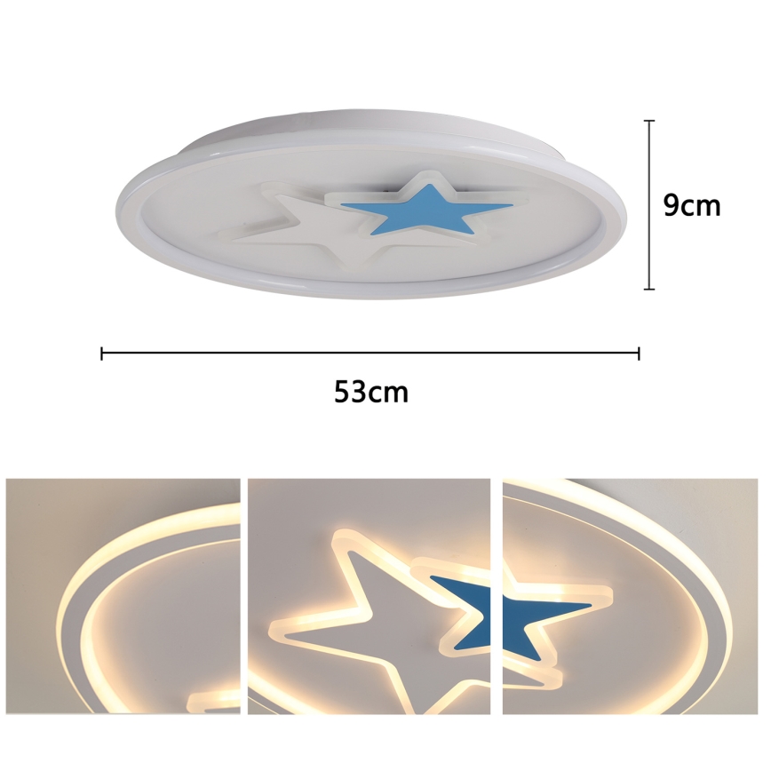 Brilagi - LED Dětské stropní svítidlo STARS LED/35W/230V pr. 53 cm