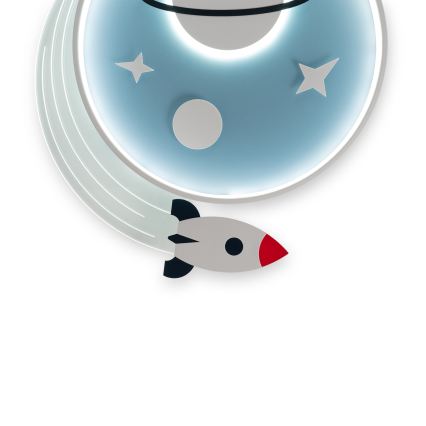 Brilagi - LED Dětské stropní svítidlo STARSHIP LED/64W/230V 3000/4500/6000K modrá