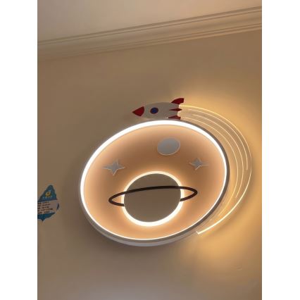 Brilagi -LED Dětské stropní svítidlo STARSHIP LED/64W/230V 3000/4500K žlutá