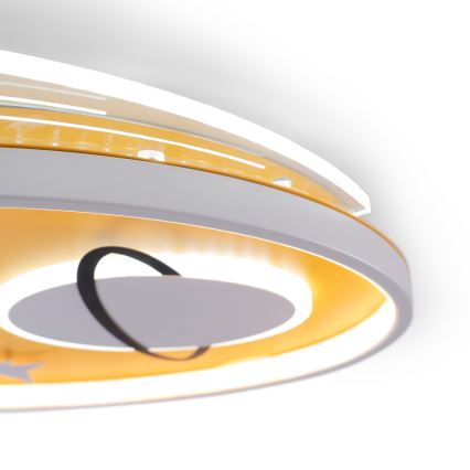 Brilagi -LED Dětské stropní svítidlo STARSHIP LED/64W/230V 3000/4500K žlutá