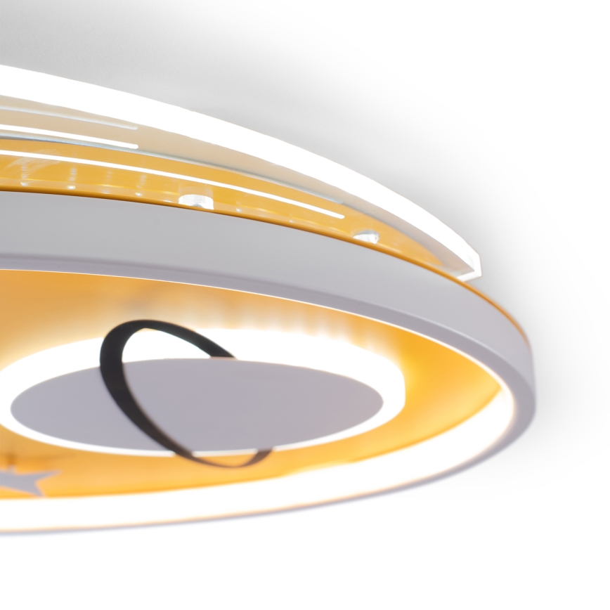 Brilagi -LED Dětské stropní svítidlo STARSHIP LED/64W/230V 3000/4500K žlutá
