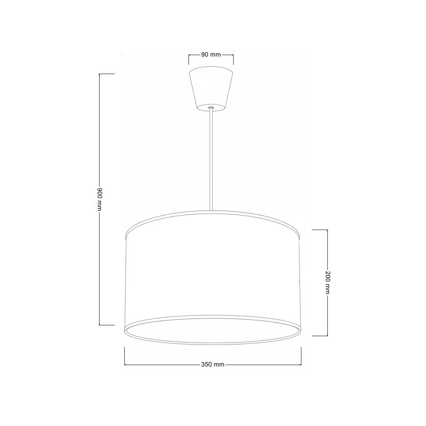 Brilagi - LED Dětský lustr na lanku BOBO 1xE27/60W/230V pr. 35 cm bílá/králíčci