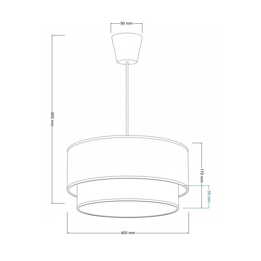 Brilagi - LED Dětský lustr na lanku BOBO 1xE27/60W/230V pr. 40 cm bílá/béžová/medvídci