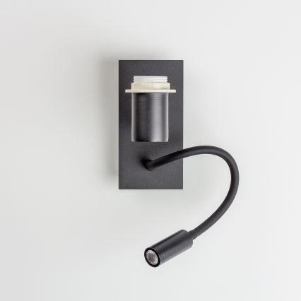 Brilagi - LED Dětská flexibilní nástěnná lampa BOBO 1xE27/25W/230V + LED/3W černá/bílá/králíčci