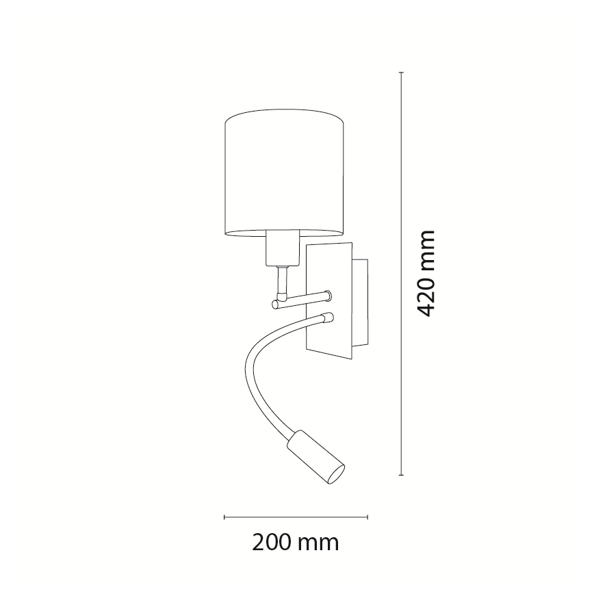 Brilagi - LED Dětská flexibilní nástěnná lampa BOBO 1xE27/25W/230V + LED/3W matný chrom/bílá/zvířátka