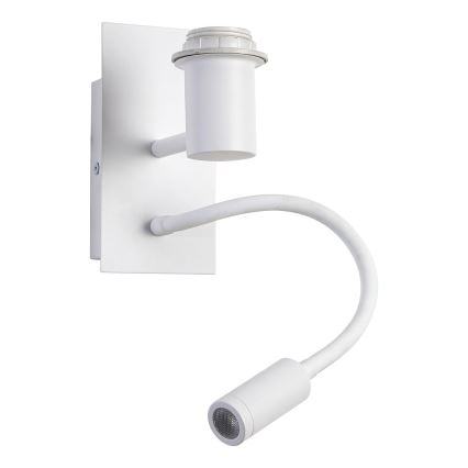 Brilagi - LED Flexibilní nástěnná lampa NUBILA 1xE27/25W/230V + LED/3W bílá/oranžová