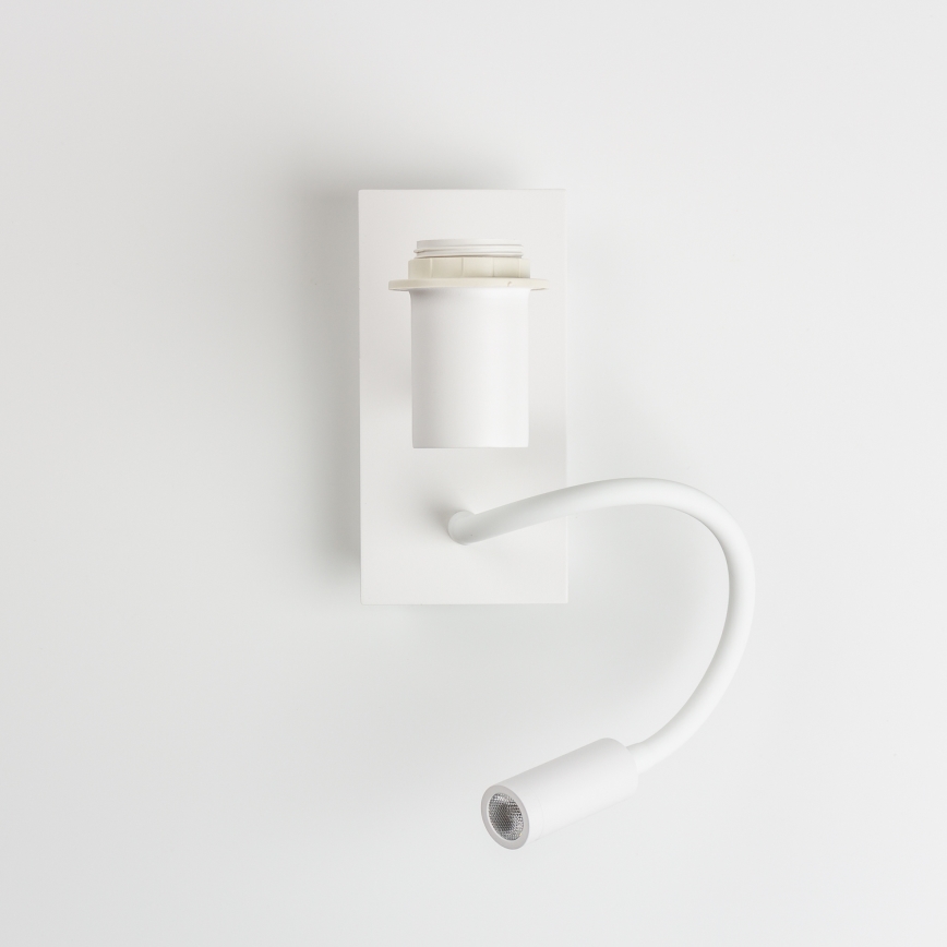 Brilagi - LED Flexibilní nástěnná lampa NUBILA 1xE27/25W/230V + LED/3W bílá/světle šedá