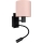 Brilagi - LED Flexibilní nástěnná lampa BOBO 1xE27/25W/230V + LED/3W černá/růžová