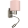 Brilagi - LED Flexibilní nástěnná lampa BOBO 1xE27/25W/230V + LED/3W matný chrom/růžová
