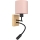 Brilagi - LED Flexibilní nástěnná lampa BOBO WOOD 1xE27/25W/230V + LED/3W dub/černá/růžová