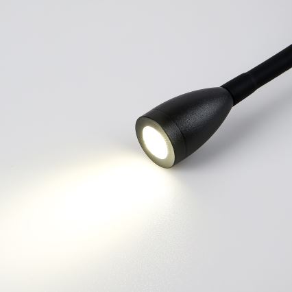 Brilagi - LED Flexibilní nástěnná lampa MAYA Double LED/4W/230V + LED/3W černá