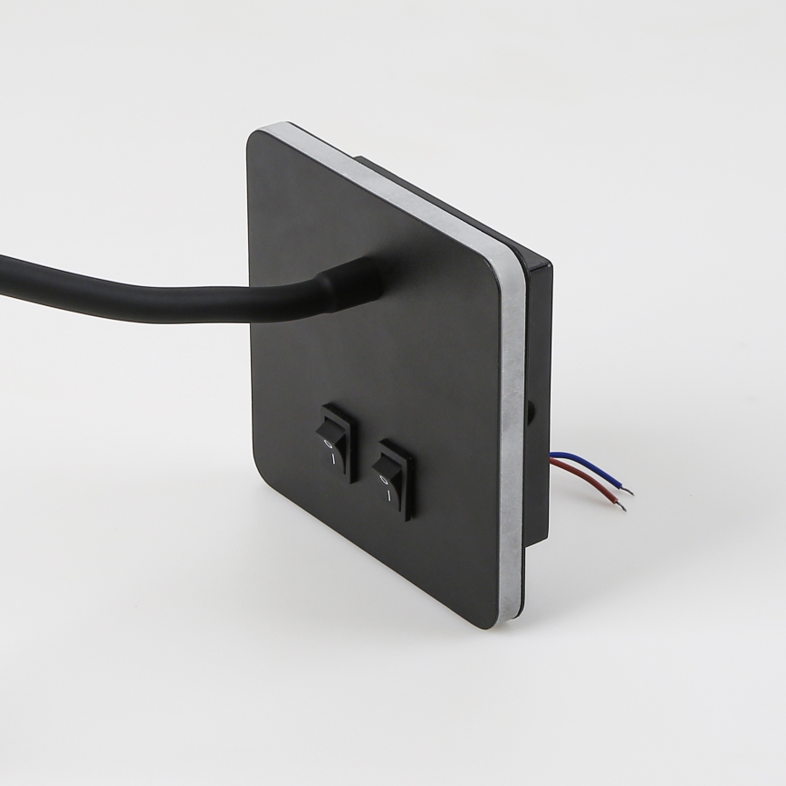 Brilagi - LED Flexibilní nástěnná lampa MAYA Double LED/4W/230V + LED/3W černá