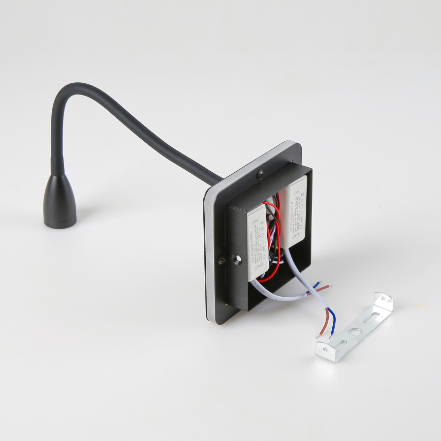 Brilagi - LED Flexibilní nástěnná lampa MAYA Double LED/4W/230V + LED/3W černá