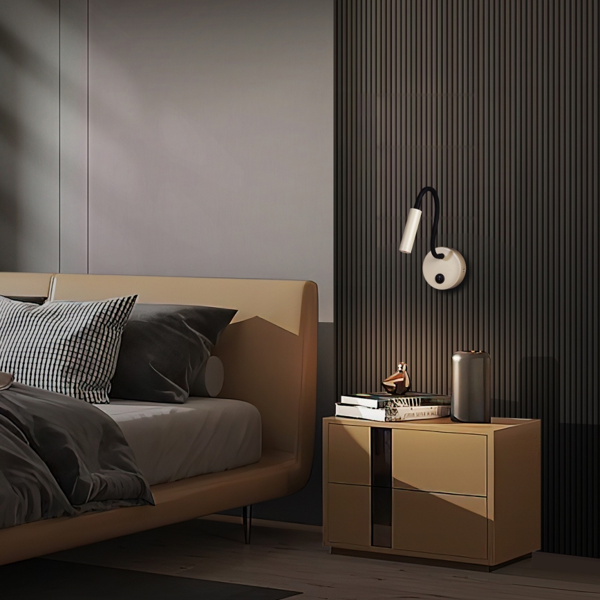 Brilagi - LED Flexibilní nástěnná lampa MAYA LED/3W/230V 4000K béžová