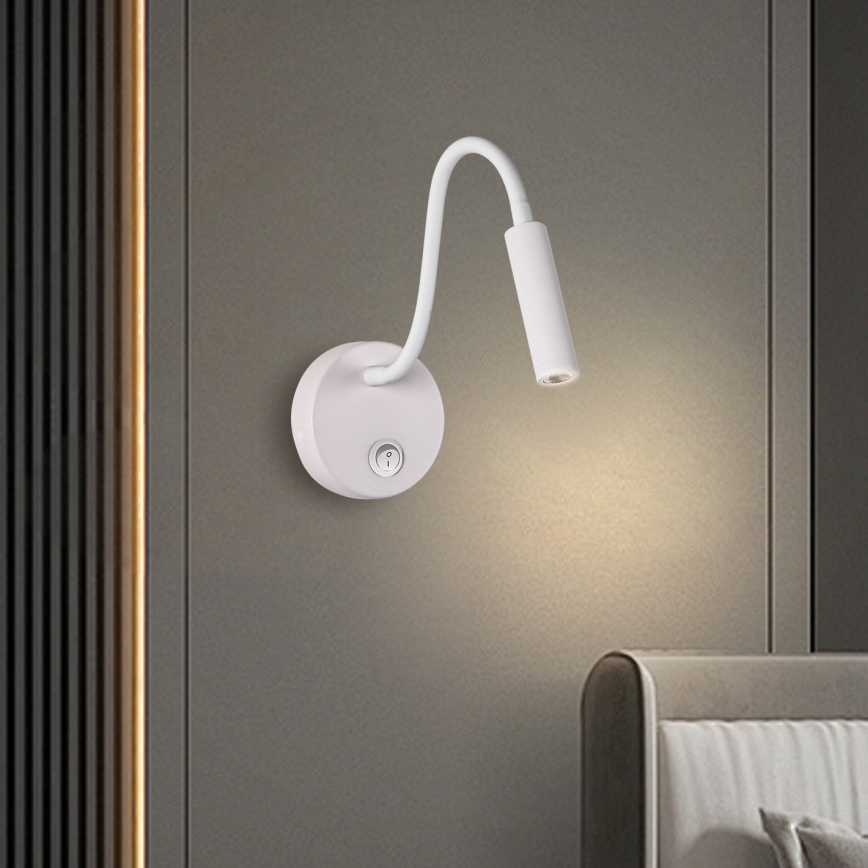 Brilagi - LED Flexibilní nástěnná lampa MAYA LED/3W/230V 4000K bílá