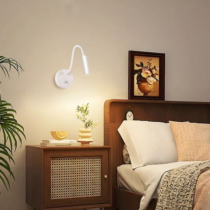 Brilagi - LED Flexibilní nástěnná lampa MAYA LED/3W/230V 4000K bílá