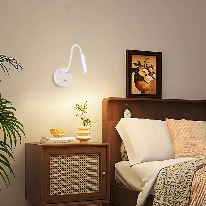 Brilagi - LED Flexibilní nástěnná lampa MAYA LED/3W/230V 4000K bílá