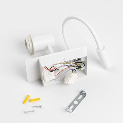 Brilagi - LED Flexibilní nástěnná lampa NUBILA 1xE27/25W/230V + LED/3W bílá/žlutá