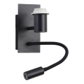 Brilagi - LED Flexibilní nástěnná lampa NUBILA 1xE27/25W/230V + LED/3W černá