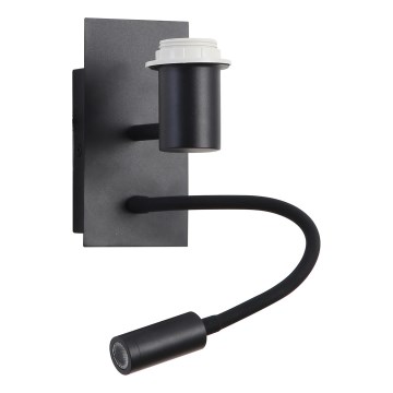 Brilagi - LED Flexibilní nástěnná lampa NUBILA 1xE27/25W/230V + LED/3W černá