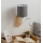 Brilagi - LED Flexibilní nástěnná lampa NUBILA WOOD 1xE27/25W/230V + LED/3W dub/bílá/světle šedá
