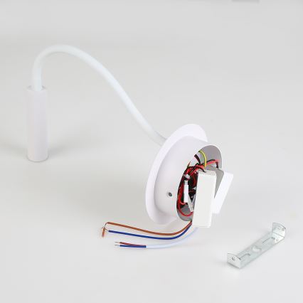 Brilagi - LED Flexibilní nástěnná lampa s USB portem MAYA LED/3W/230V 4000K bílá