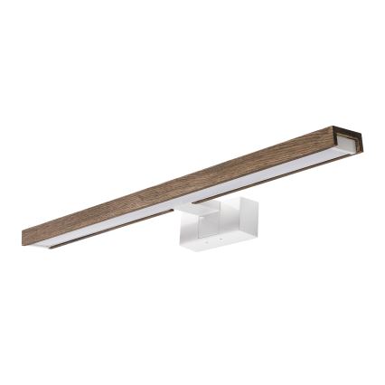 Brilagi - LED Koupelnové osvětlení zrcadla 3v1 WOODY MIRROR 3v1 LED/12W/230V 60 cm IP44 bílá/dub ořech