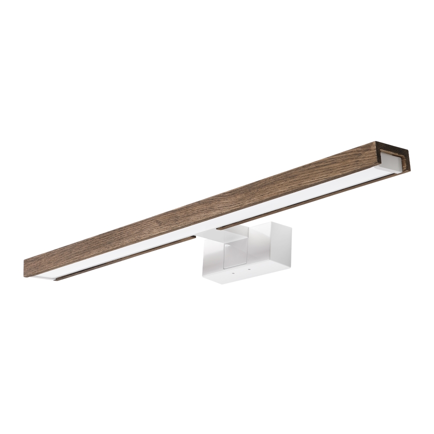 Brilagi - LED Koupelnové osvětlení zrcadla 3v1 WOODY MIRROR 3v1 LED/12W/230V 60 cm IP44 bílá/dub ořech