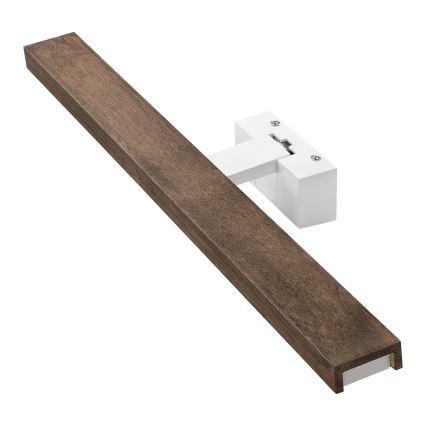 Brilagi - LED Koupelnové osvětlení zrcadla 3v1 WOODY MIRROR 3v1 LED/12W/230V 60 cm IP44 bílá/dub ořech