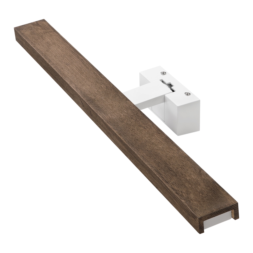 Brilagi - LED Koupelnové osvětlení zrcadla 3v1 WOODY MIRROR 3v1 LED/12W/230V 60 cm IP44 bílá/dub ořech