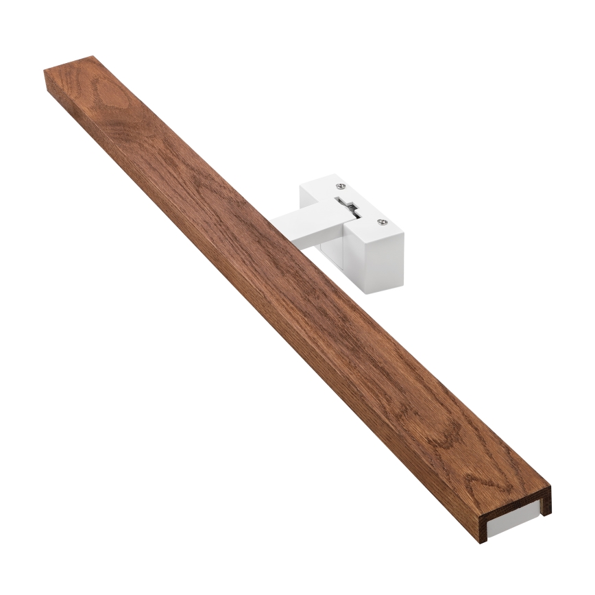 Brilagi - LED Koupelnové osvětlení zrcadla 3v1 WOODY MIRROR LED/15W/230V 80 cm IP44 bílá/dub třešeň